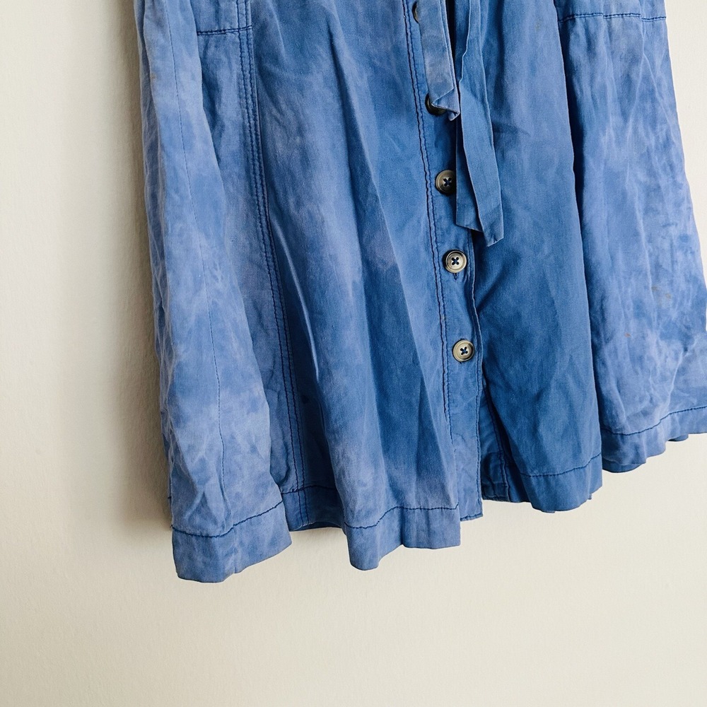 Anthropologie‎ Maeve Effortless Skirt Big Pockets Corduroy Women's 2 Blue - Picture 2 of 12